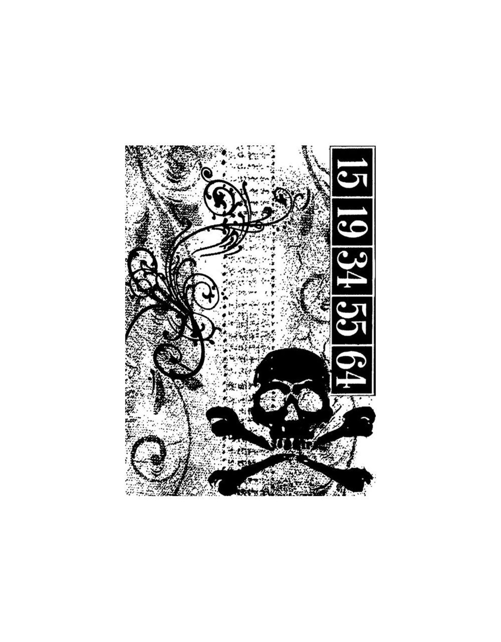 STAMPERS ANONYMOUS STAMPERS ANONYMOUS TIM HOLTZ SKULL CLING STAMP