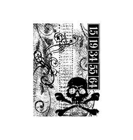 STAMPERS ANONYMOUS STAMPERS ANONYMOUS TIM HOLTZ SKULL CLING STAMP