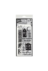 STAMPERS ANONYMOUS STAMPERS ANONYMOUS TIM HOLTZ GHOST TOWN MIXED MEDIA CLEAR STAMP SET & STENCIL