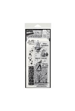 STAMPERS ANONYMOUS STAMPERS ANONYMOUS TIM HOLTZ HALLOWEEN SKETCH MIXED MEDIA CLEAR STAMP SET & STENCIL