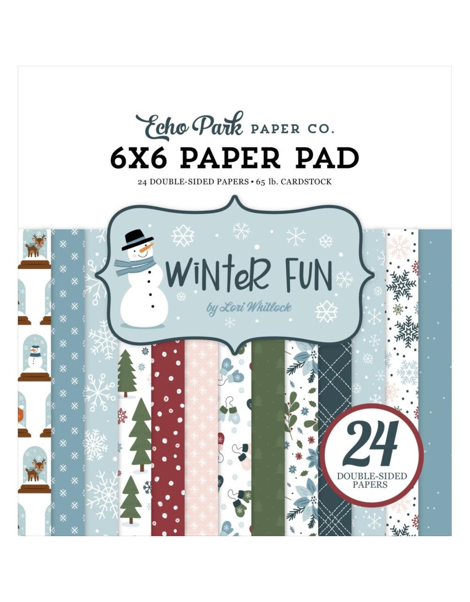 ECHO PARK PAPER ECHO PARK WINTER FUN 6x6 PAPER PAD 24 SHEETS