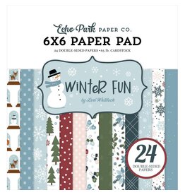 ECHO PARK PAPER ECHO PARK WINTER FUN 6x6 PAPER PAD 24 SHEETS