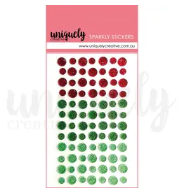 UNIQUELY CREATIVE UNIQUELY CREATIVE CHRISTMAS SPARKLY STICKERS