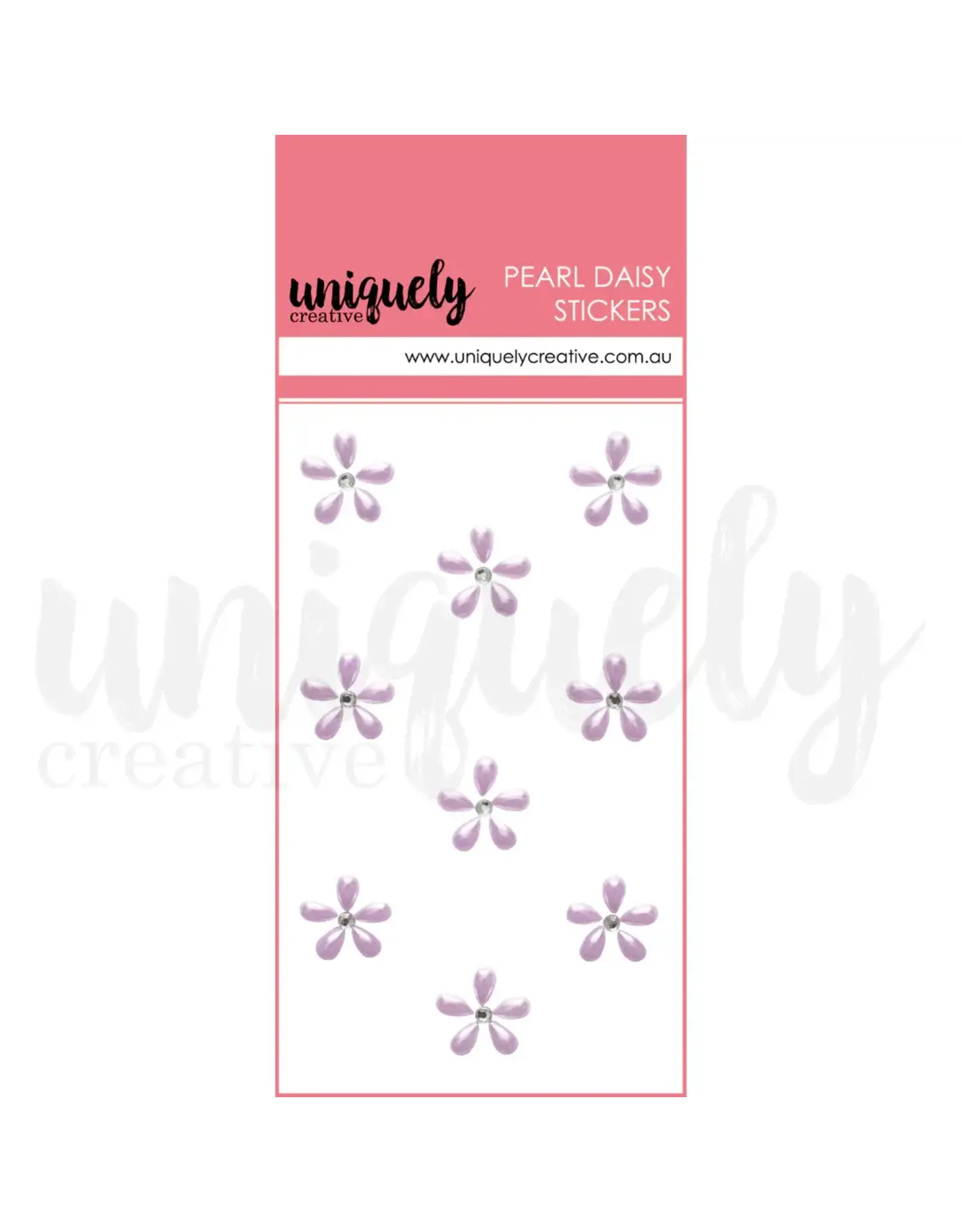 UNIQUELY CREATIVE UNIQUELY CREATIVE PURPLE PEARL DAISY STICKERS