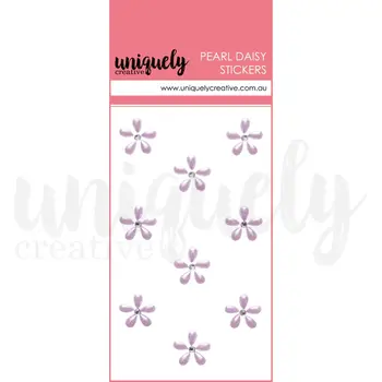 UNIQUELY CREATIVE UNIQUELY CREATIVE PURPLE PEARL DAISY STICKERS