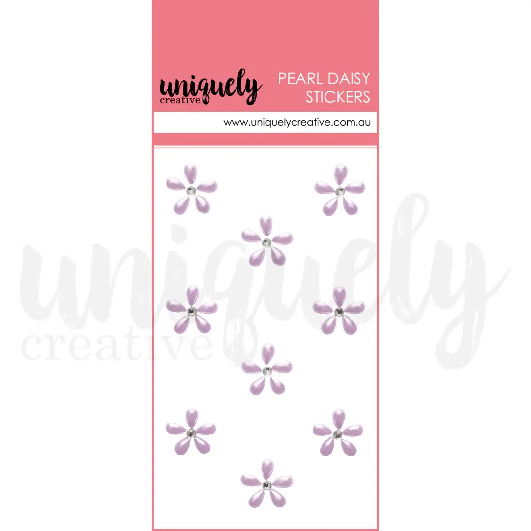 UNIQUELY CREATIVE UNIQUELY CREATIVE PURPLE PEARL DAISY STICKERS
