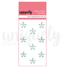 UNIQUELY CREATIVE UNIQUELY CREATIVE BLUE PEARL DAISY STICKERS
