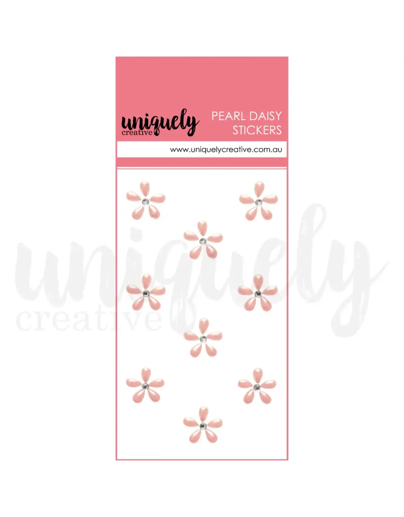 UNIQUELY CREATIVE UNIQUELY CREATIVE PINK PEARL DAISY STICKERS