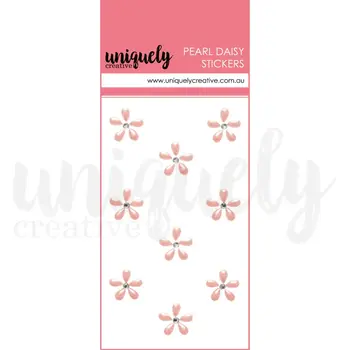 UNIQUELY CREATIVE UNIQUELY CREATIVE PINK PEARL DAISY STICKERS