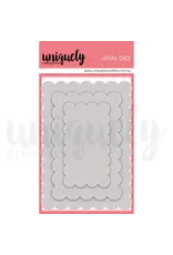 UNIQUELY CREATIVE UNIQUELY CREATIVE OVERSIZED SCALLOPED NESTING RECTANGLE DIE SET