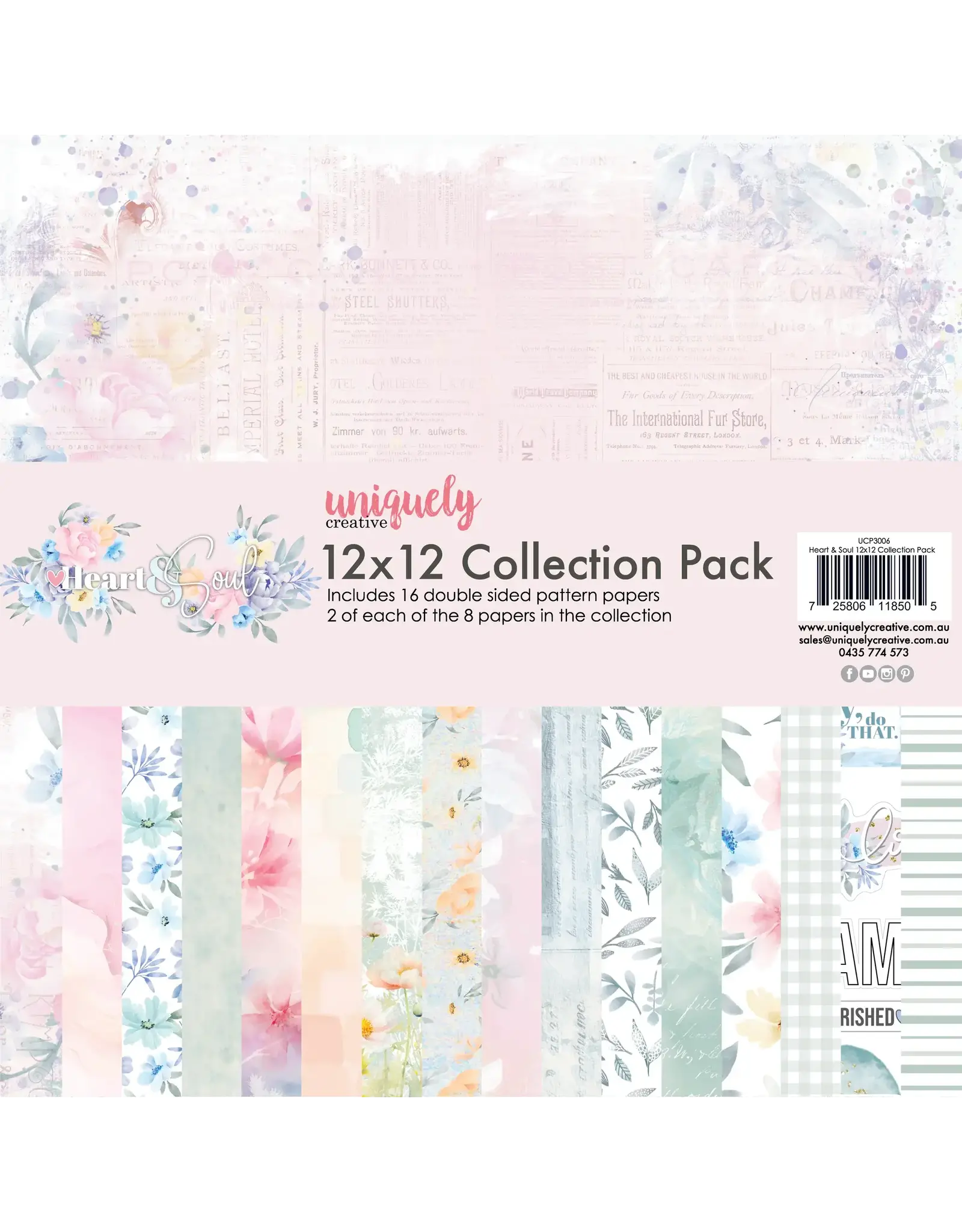 UNIQUELY CREATIVE UNIQUELY CREATIVE HEART & SOUL 12x12 COLLECTION PACK