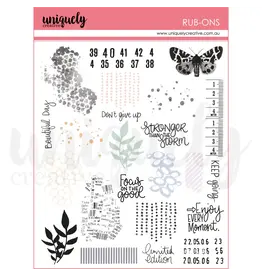 UNIQUELY CREATIVE UNIQUELY CREATIVE HEART & SOUL RUB-ONS