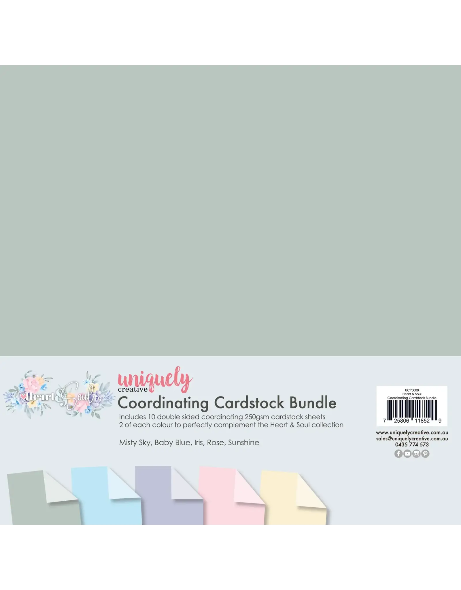 UNIQUELY CREATIVE UNIQUELY CREATIVE HEART & SOUL 12x12 CARDSTOCK BUNDLE