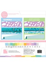 AMERICAN CRAFTS AMERICAN CRAFTS PRECISION  PASTEL/TEXTURED CARDSTOCK 12X12 60PK