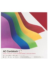 AMERICAN CRAFTS AMERICAN CRAFTS AC CARDSTOCK PRIMARIES 12X12 60PK