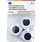 COUSINDIY PASTE-ON BLACK WIGGLE EYES 40mm 6/PK