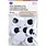 COUSINDIY PASTE-ON BLACK WIGGLE EYES 30mm 12/PK