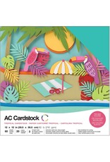 AMERICAN CRAFTS AMERICAN CRAFT AC CARDSTOCKS TROPICAL 12X12 60PK