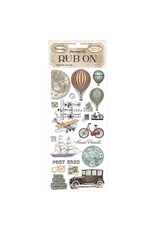 STAMPERIA STAMPERIA AROUND THE WORLD BALLOONS RUB-ON