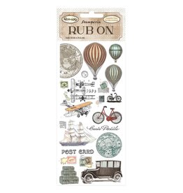 STAMPERIA STAMPERIA AROUND THE WORLD BALLOONS RUB-ON