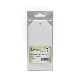 LAVINIA STAMPS LAVINIA 65mm X 140mm WATERCOLOUR CARD TAGS