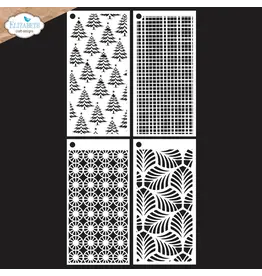 ELIZABETH CRAFT DESIGNS ELIZABETH CRAFT DESIGNS ART JOURNAL SPECIALS BY DEVID JOURNAL STENCILS 9 STENCIL SET 4/PK