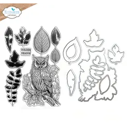ELIZABETH CRAFT DESIGNS ELIZABETH CRAFT DESIGNS GOLDEN SEASON CLEAR STAMP & DIE SET