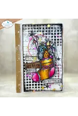 ELIZABETH CRAFT DESIGNS ELIZABETH CRAFT DESIGNS GOLDEN SEASON DECK THE HALLS CLEAR STAMP & DIE SET