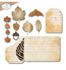 ELIZABETH CRAFT DESIGNS ELIZABETH CRAFT DESIGNS ART JOURNAL SPECIALS BY DEVID GOLDEN SEASON FALL LEAVES DIE SET
