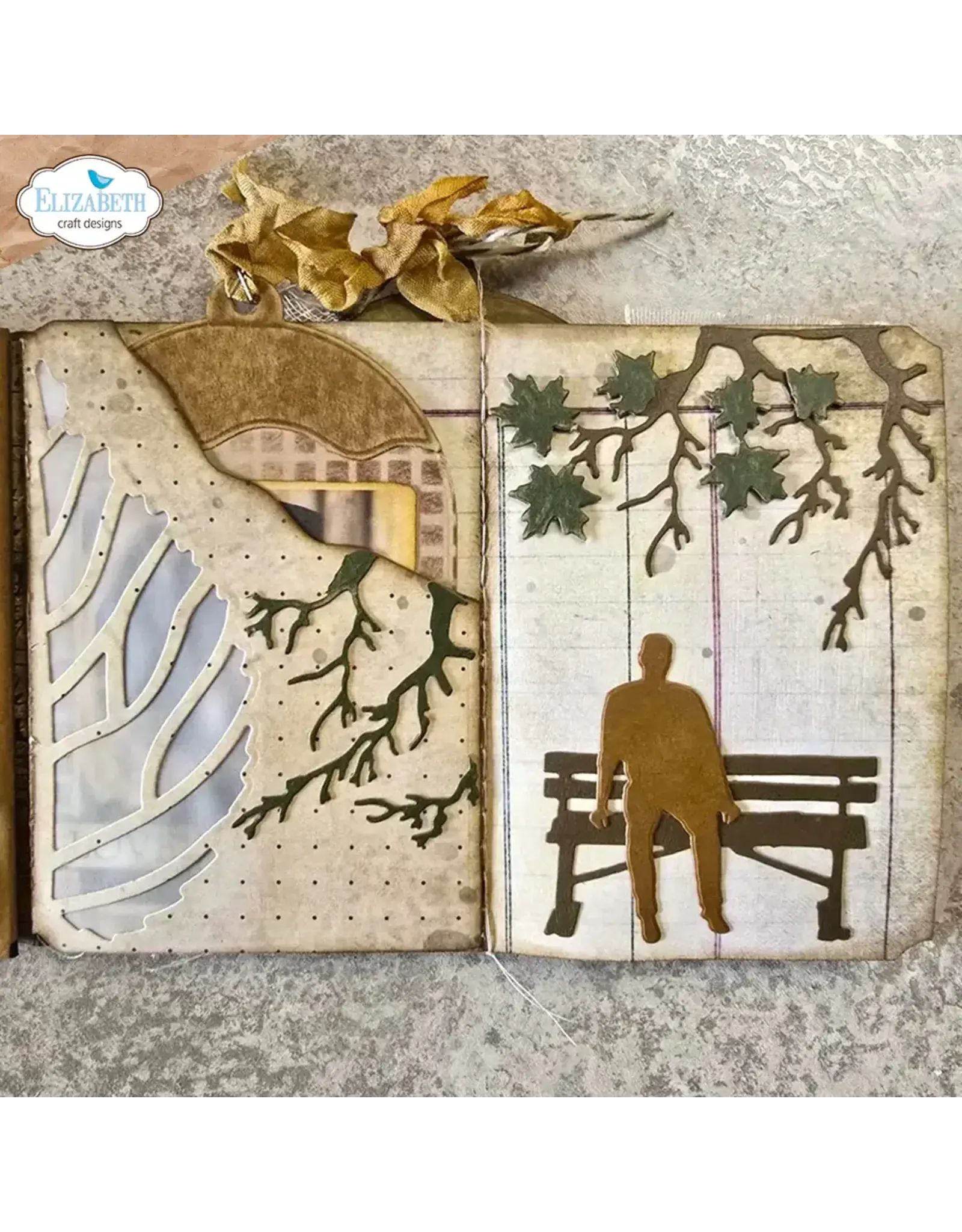 ELIZABETH CRAFT DESIGNS ELIZABETH CRAFT DESIGNS GOLDEN SEASON FALL LEAVES DIE SET