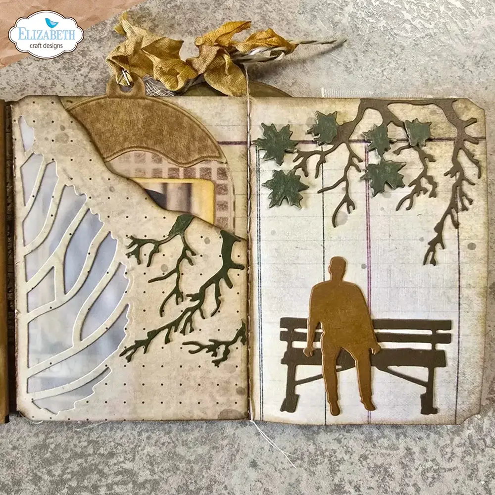ELIZABETH CRAFT DESIGNS ELIZABETH CRAFT DESIGNS GOLDEN SEASON FALL LEAVES DIE SET