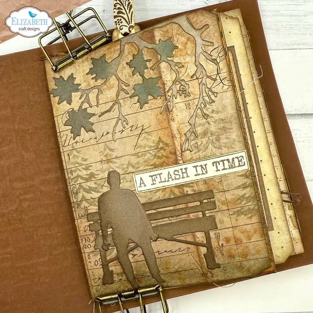 ELIZABETH CRAFT DESIGNS ELIZABETH CRAFT DESIGNS GOLDEN SEASON BUILD A JOURNAL XL DIE SET