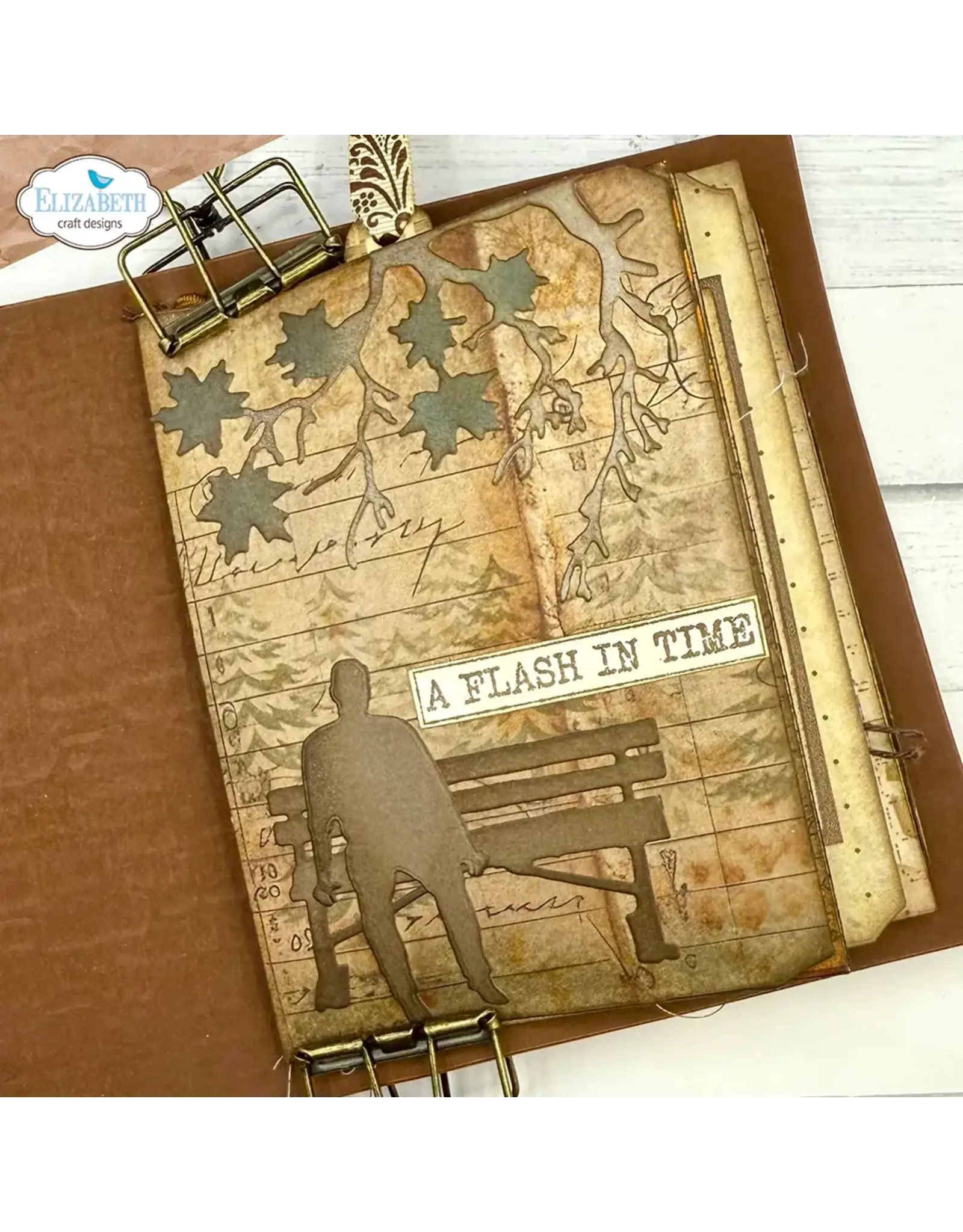 ELIZABETH CRAFT DESIGNS ELIZABETH CRAFT DESIGNS GOLDEN SEASON BUILD A JOURNAL XL DIE SET