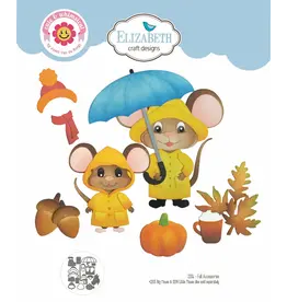 ELIZABETH CRAFT DESIGNS ELIZABETH CRAFT DESIGNS CUTE & WHIMSICAL BY JOSET VAN DE BURGT FALL ACCESSORIES DIE SET