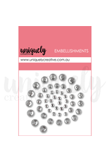 UNIQUELY CREATIVE UNIQUELY CREATIVE SILVER BLING EMBELLIES RHINESTONES EMBELLISHMENTS