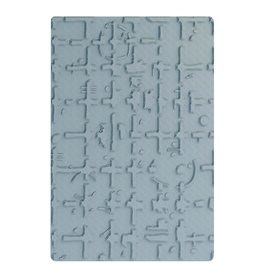 SIZZIX SIZZIX SETH APTER TEXTURED IMPRESSIONS MULTI LEVEL EMBOSSING FOLDER