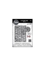 SIZZIX SIZZIX TIM HOLTZ 3D TEXTURE FADES BRICKWORK LARGE A5 EMBOSSING FOLDER
