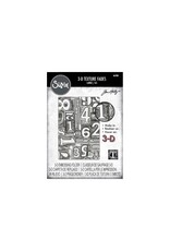 SIZZIX SIZZIX TIM HOLTZ 3D TEXTURE FADES NUMBERED LARGE A5 EMBOSSING FOLDER