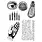 SIZZIX SIZZIX MARK MONTANO MY FAVORITE THINGS CLEAR STAMP & STENCIL SET