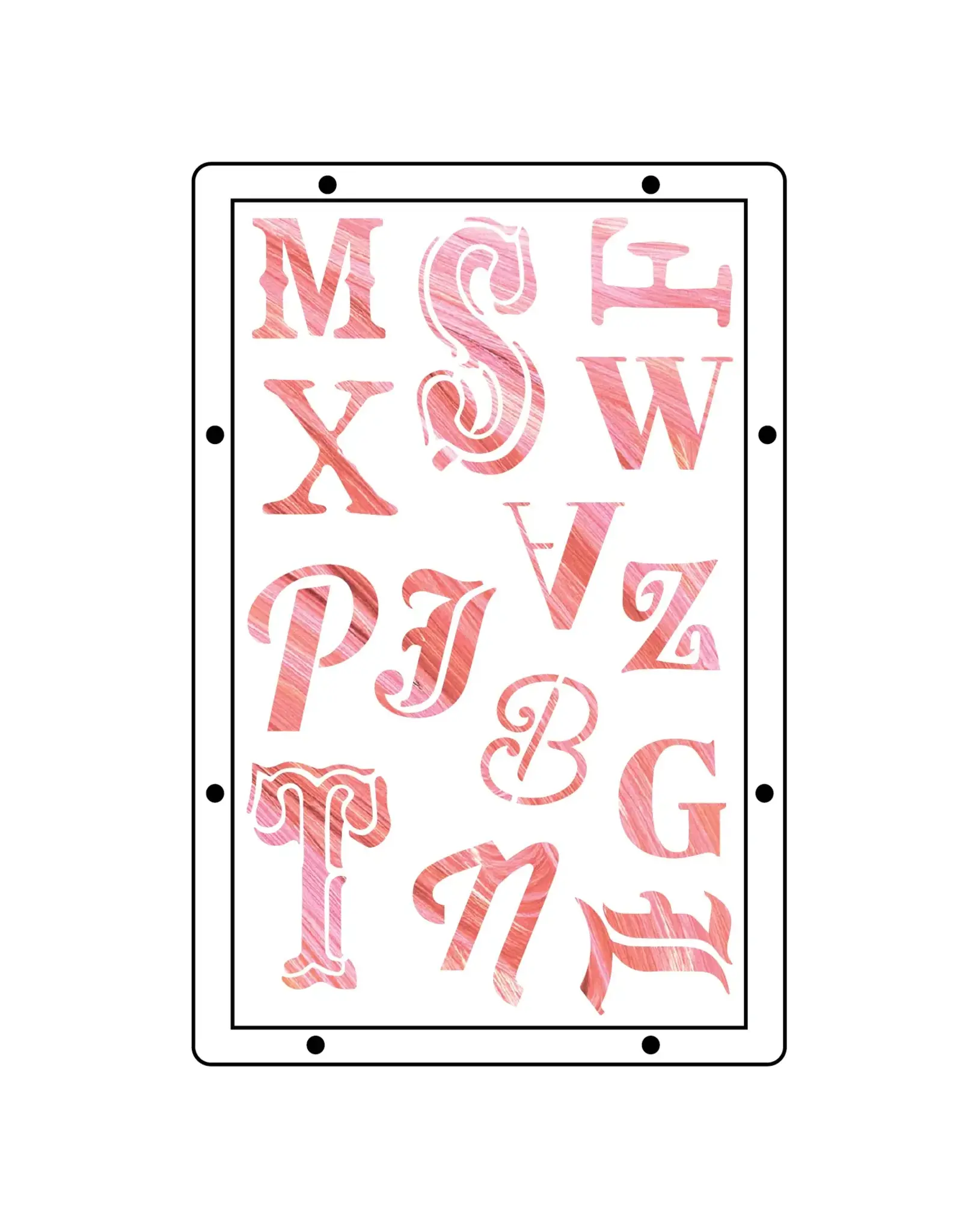 SIZZIX SIZZIX MARK MONTANO MY FAVORITE THINGS CLEAR STAMP & STENCIL SET