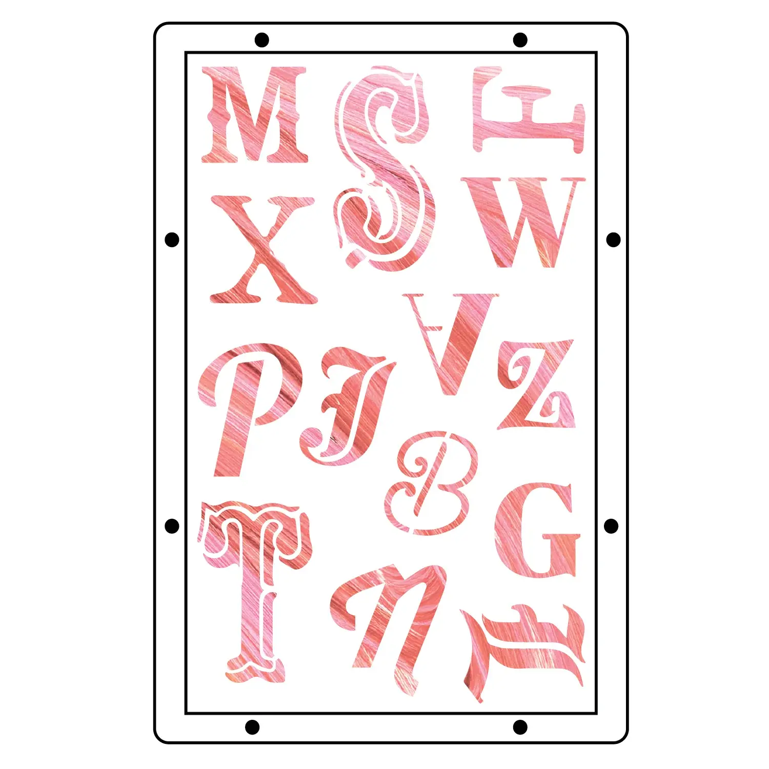 SIZZIX SIZZIX MARK MONTANO MY FAVORITE THINGS CLEAR STAMP & STENCIL SET