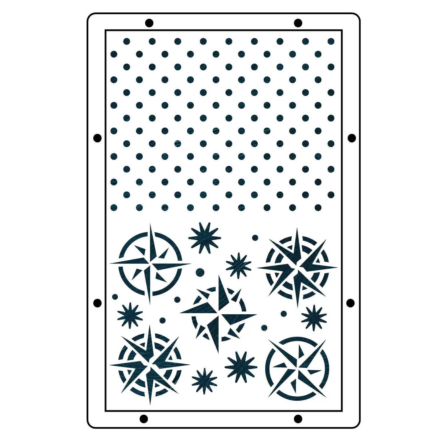 SIZZIX SIZZIX MARK MONTANO MY FAVORITE THINGS CLEAR STAMP & STENCIL SET