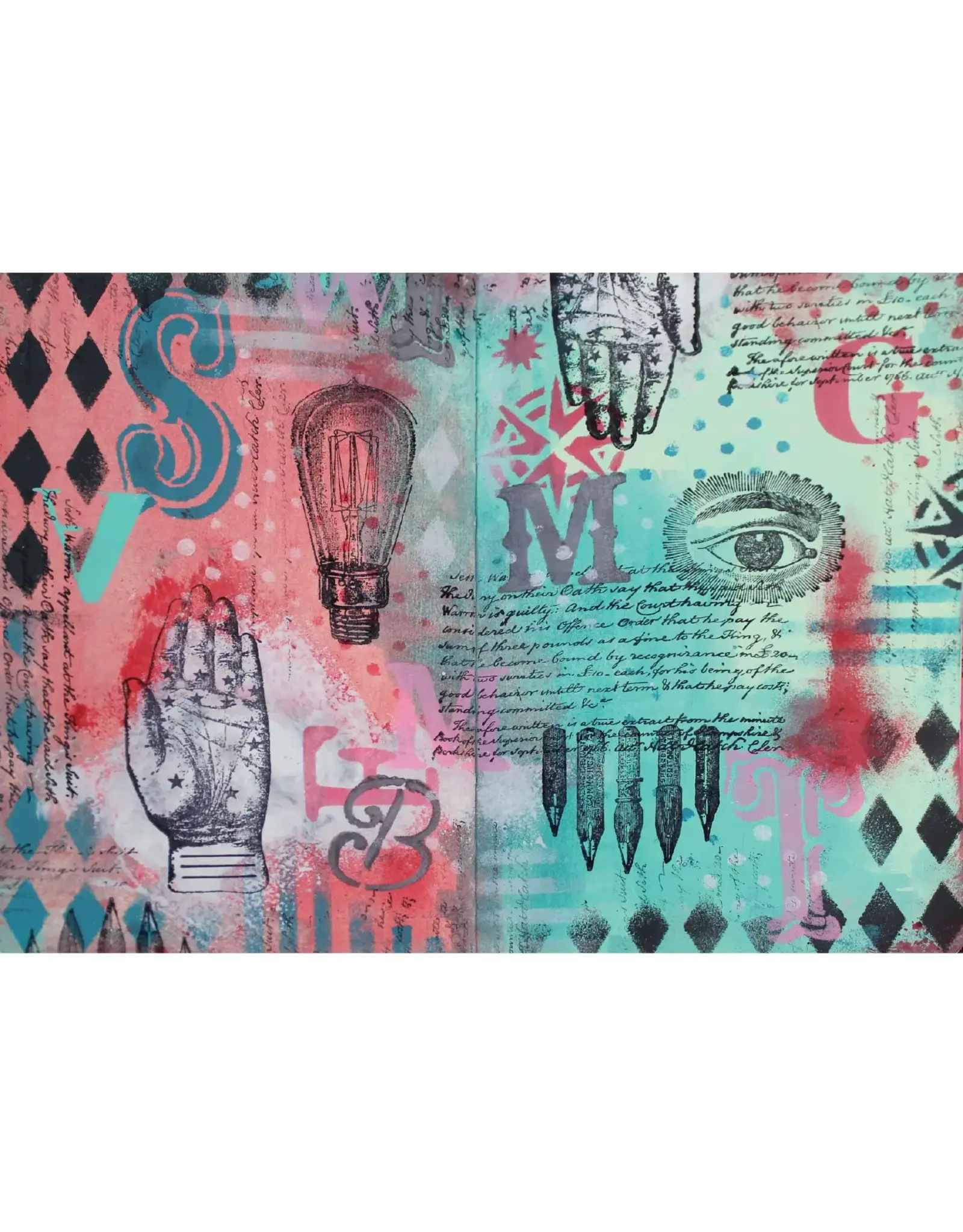 SIZZIX SIZZIX MARK MONTANO MY FAVORITE THINGS CLEAR STAMP & STENCIL SET