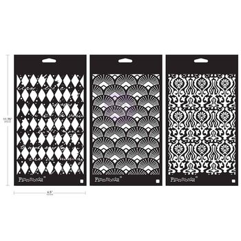 PRIMA PRIMA FINNABAIR DECADENT WALLS 6x9 STENCIL SET
