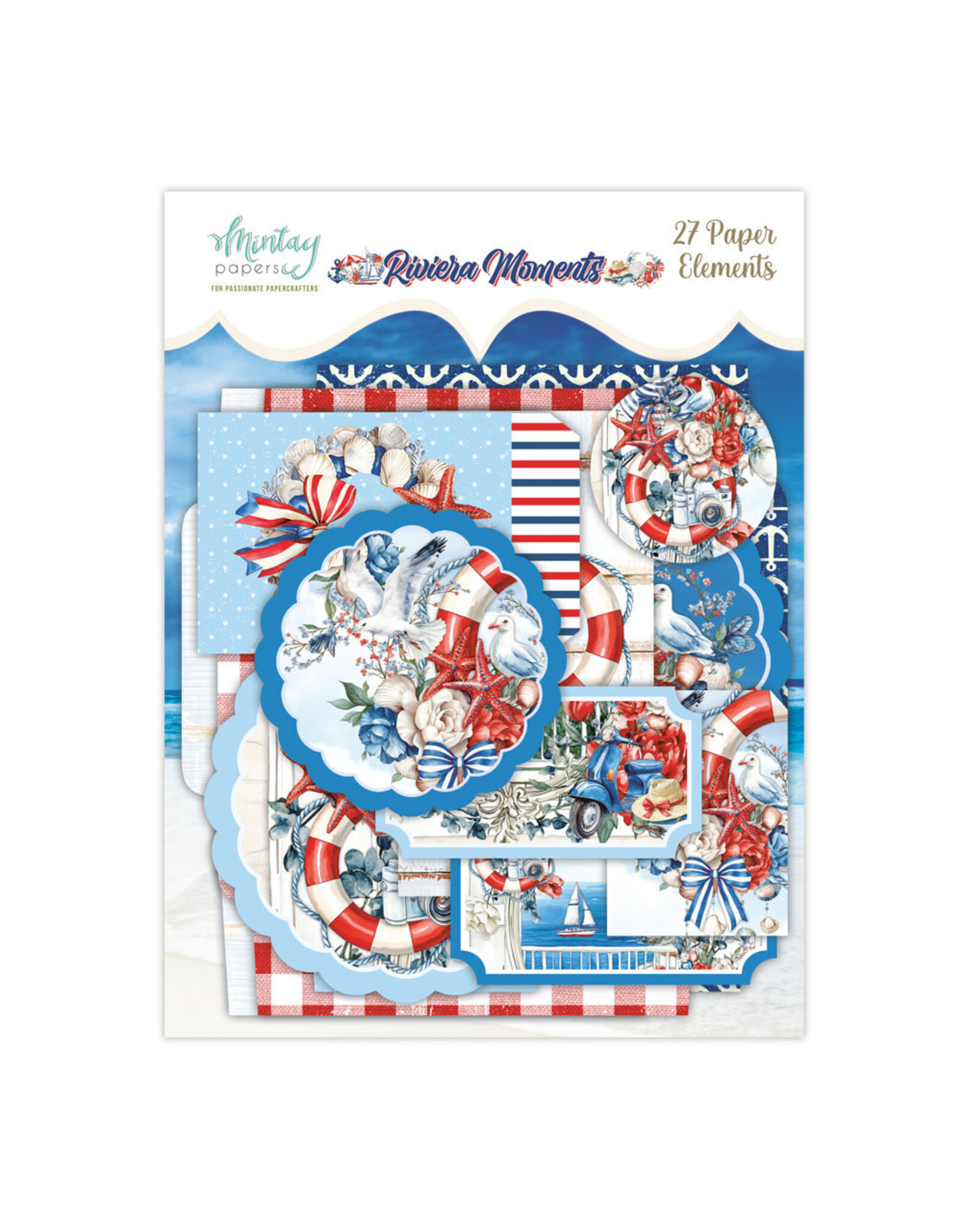 MINTAY MINTAY RIVIERA MOMENTS PAPER ELEMENTS 27/PK