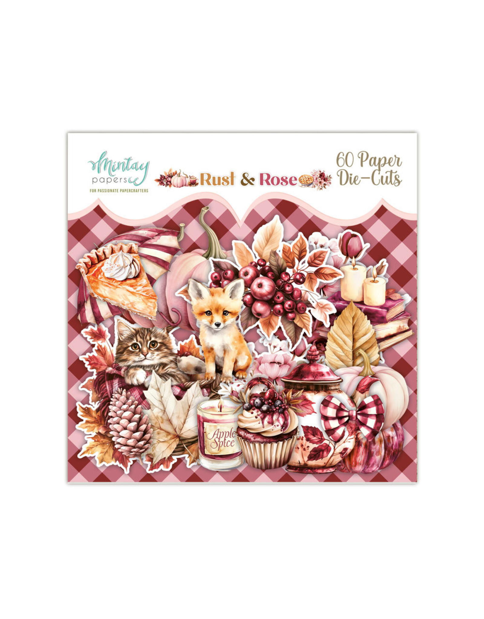 MINTAY MINTAY RUST & ROSE PAPER DIE-CUTS 60/PK