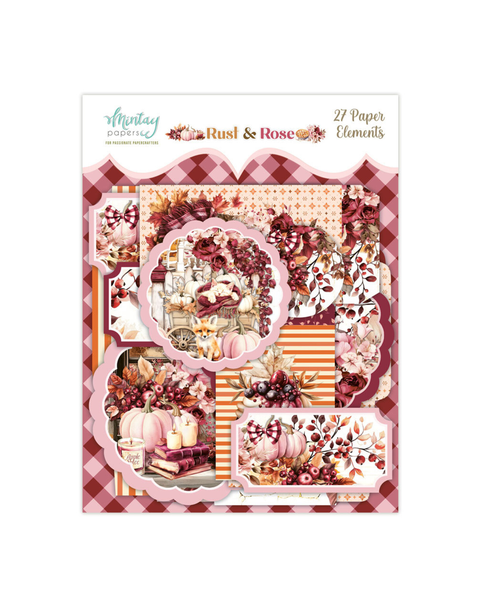 MINTAY MINTAY RUST & ROSE PAPER ELEMENTS 27/PK