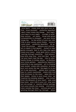 MINTAY MINTAY PHRASE 1 6x12 PAPER STICKERS - BLACK