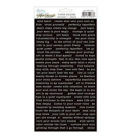 MINTAY MINTAY PHRASE 1 6x12 PAPER STICKERS - BLACK