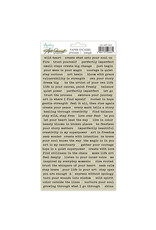 MINTAY MINTAY PHRASE 1 6x12 PAPER STICKERS - BEIGE